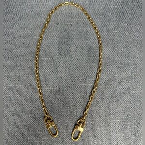 Louis Vuitton chain strap gold